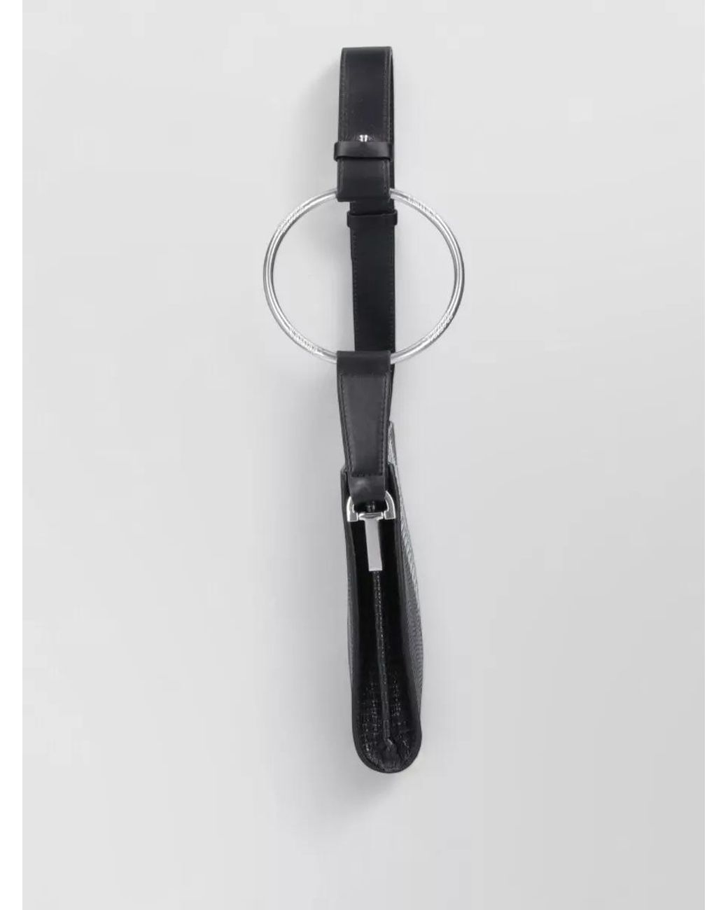 Dondup Black Calf Leather Shoulder Bag