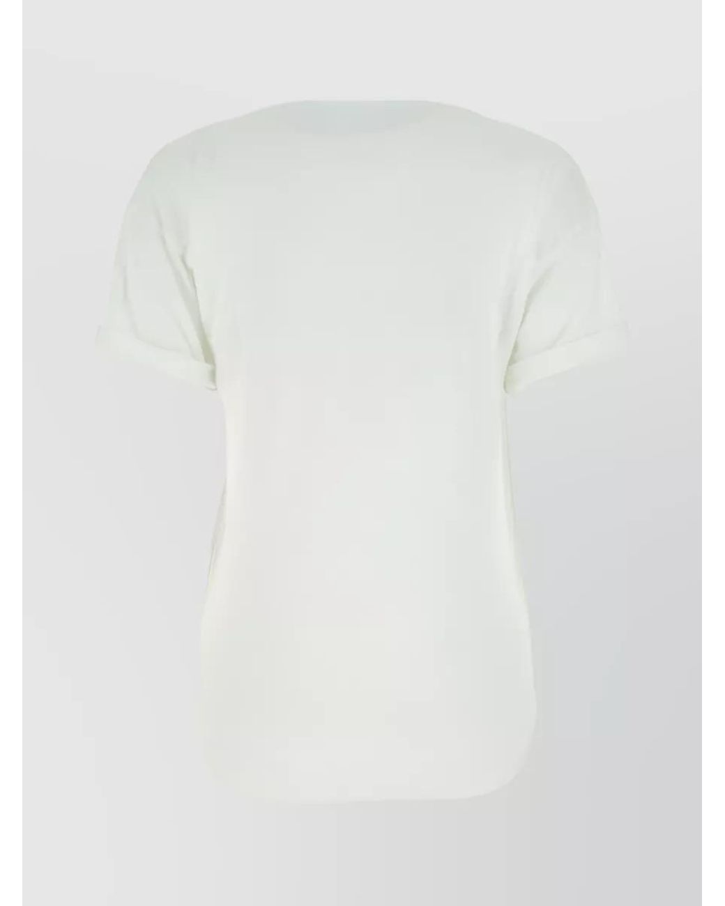 Isabel Marant White Linen Logo Print T-Shirt