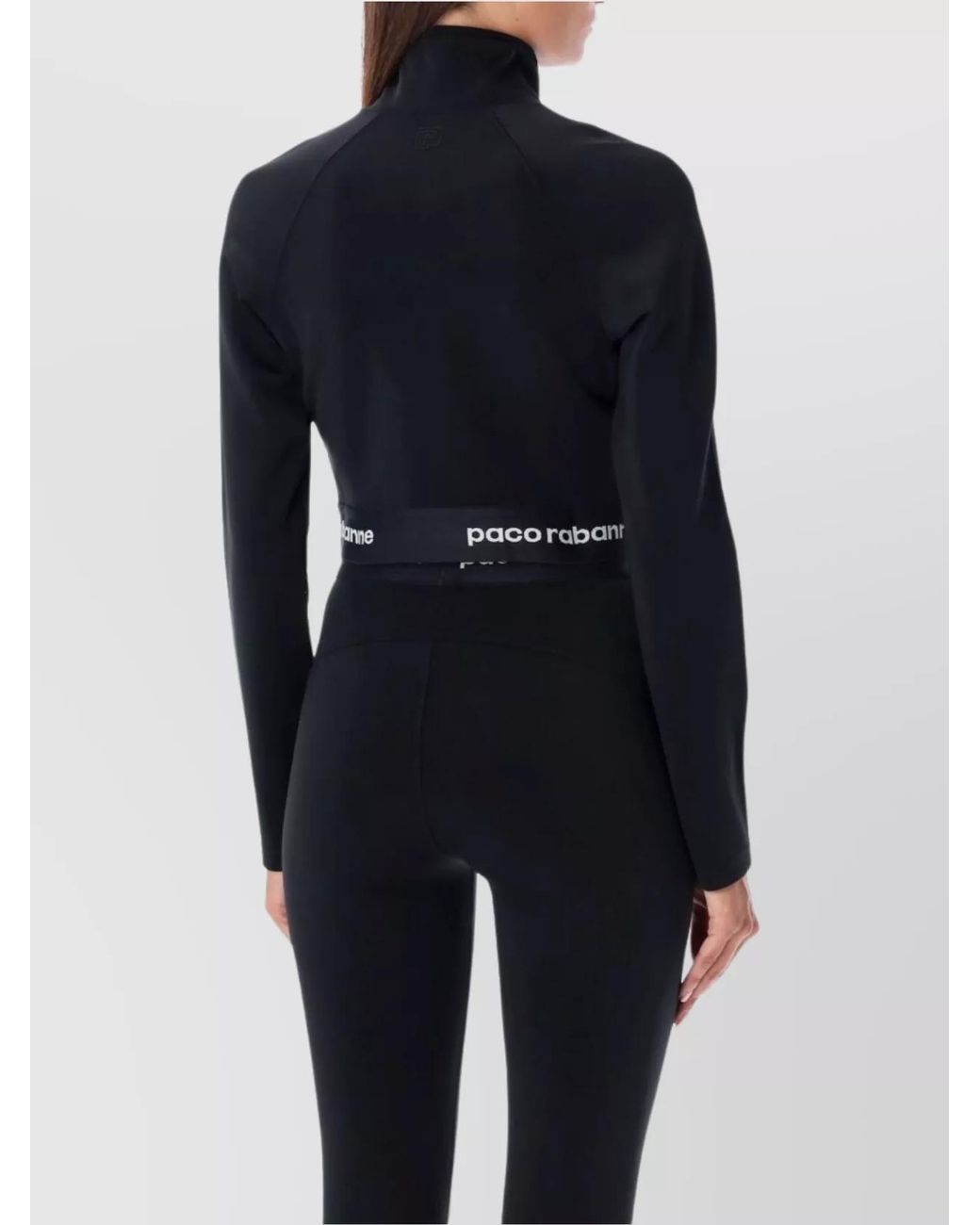 Rabanne Blue Cropped Slim-Fit Top