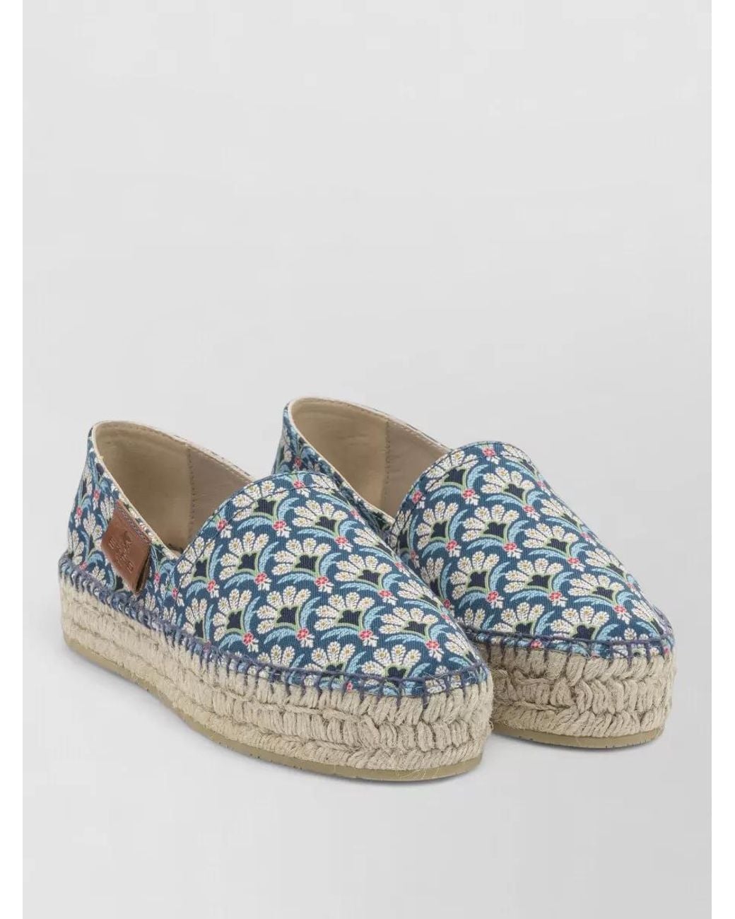 Etro Blue Cotton Espadrilles
