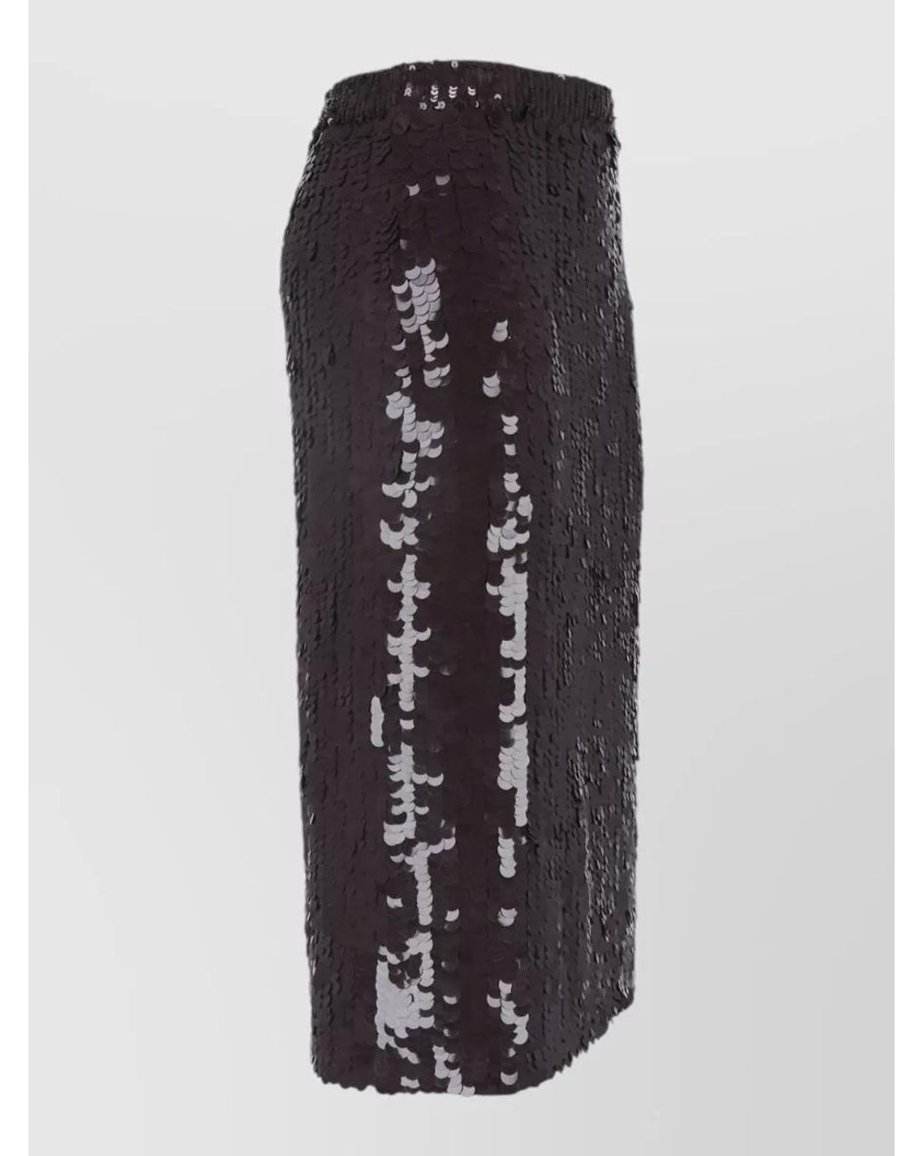 P.A.R.O.S.H. Black Knee-Length Fitted Skirt