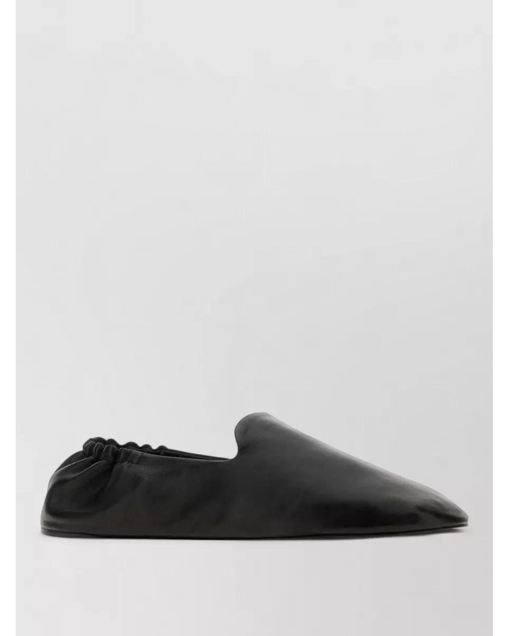 The Row White Leather Ballerinas