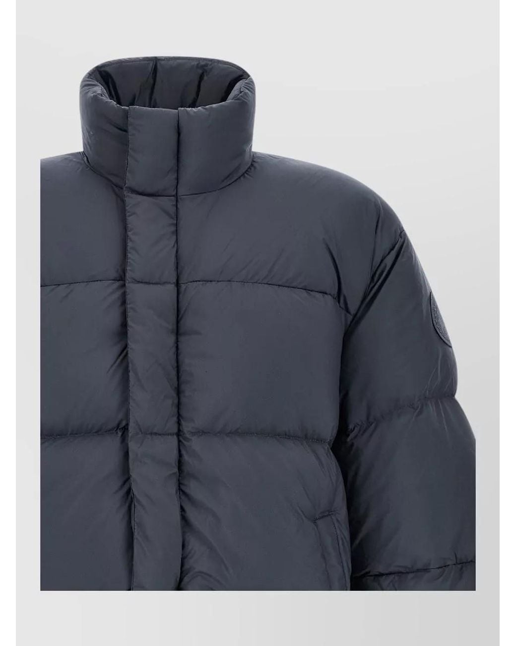 Canada Goose Blue Down Quilted High Neck Puffer Jacket for men