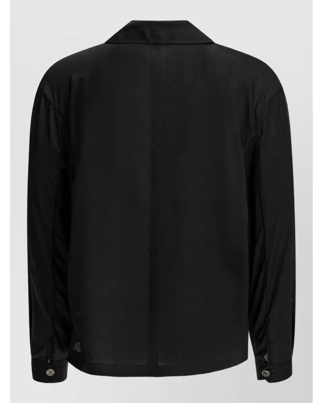 Our Legacy Black Virgin Wool Casual Shirt for men