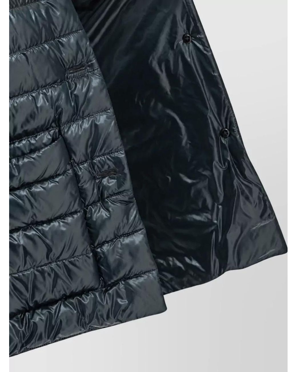 Herno Blue Down Short Parka Coat