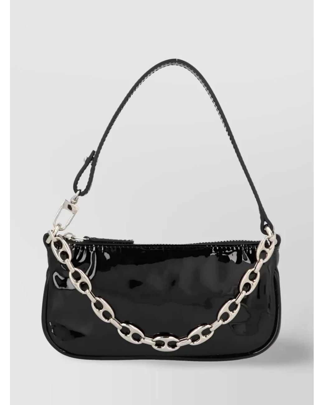 By Far Black Rachel Mini Leather Shoulder Bag