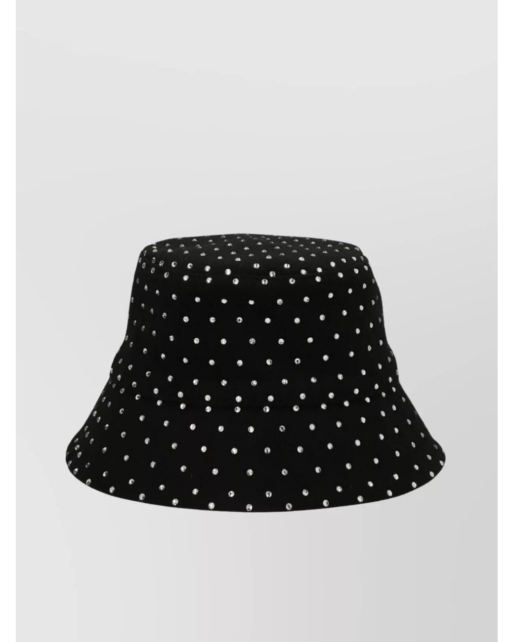 Ruslan Baginskiy Black Wool Crystal-Embellished Bucket Hat