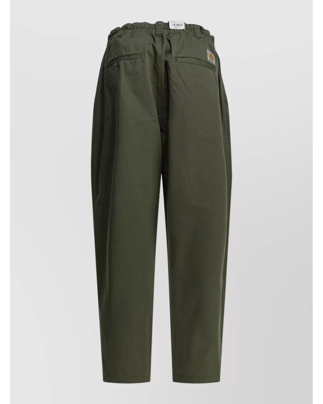 Carhartt Green Straight-Leg Cotton Trousers for men