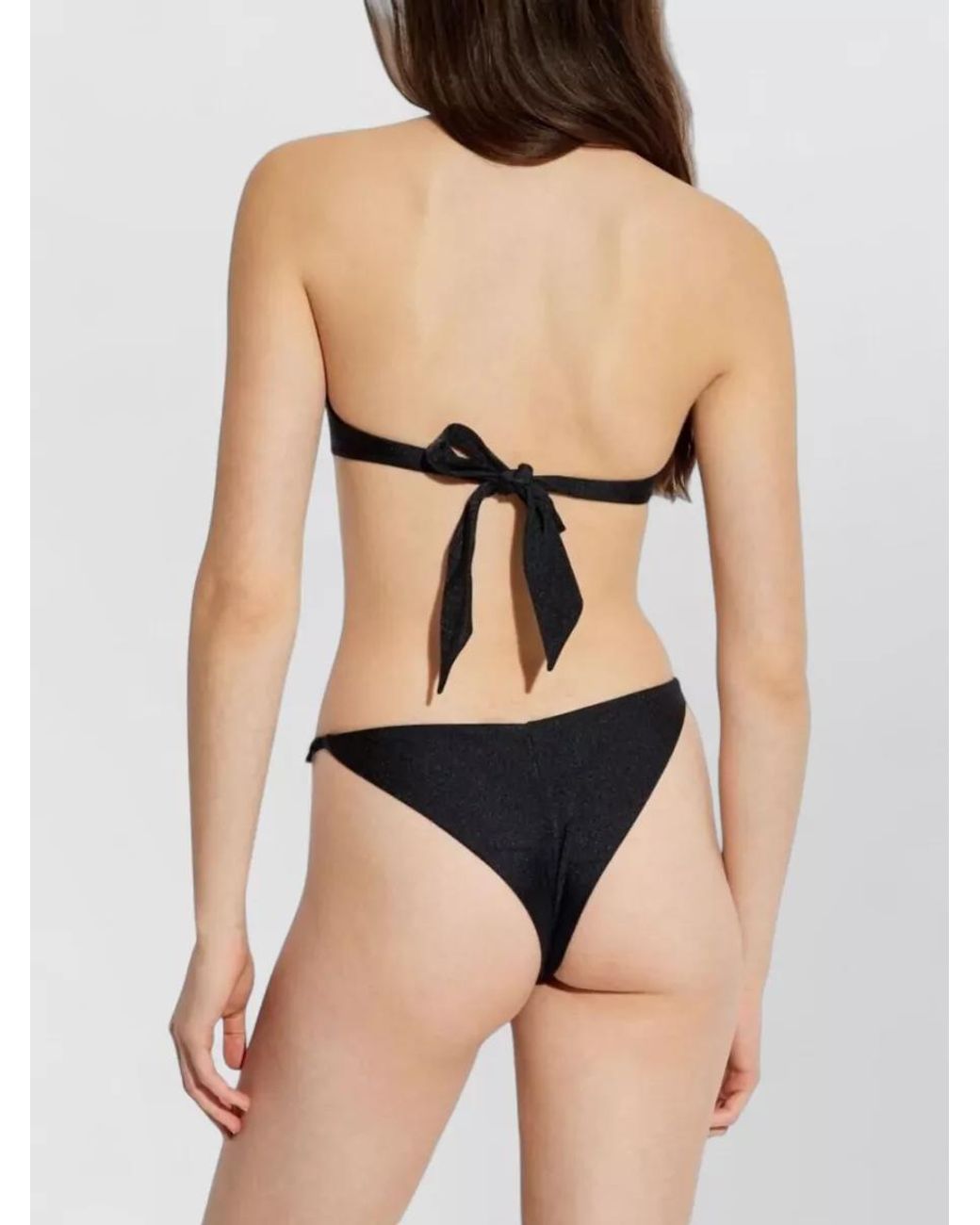 Versace Blue Halterneck Triangle Bikini Top