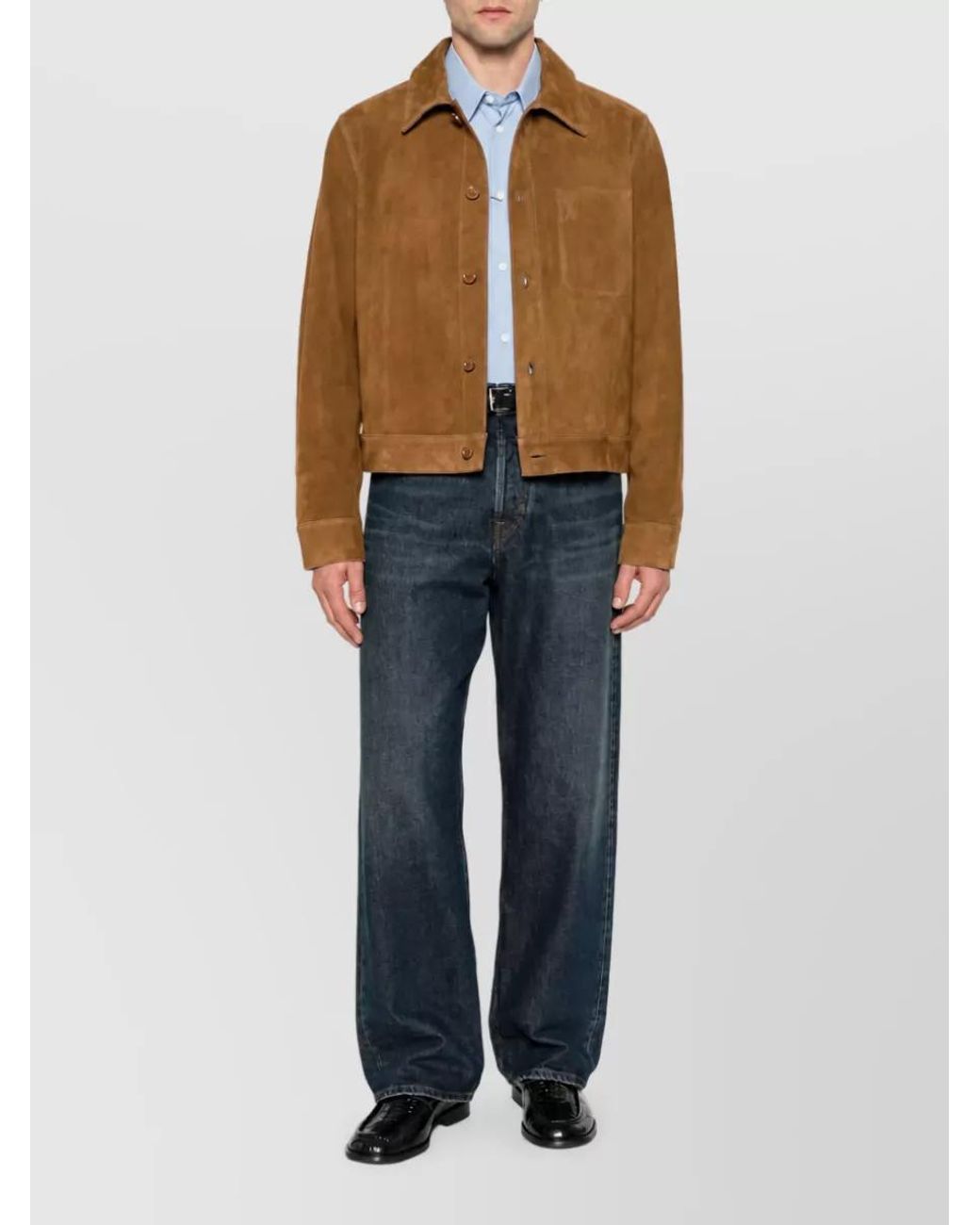 AMI Blue Cotton Shirt for men