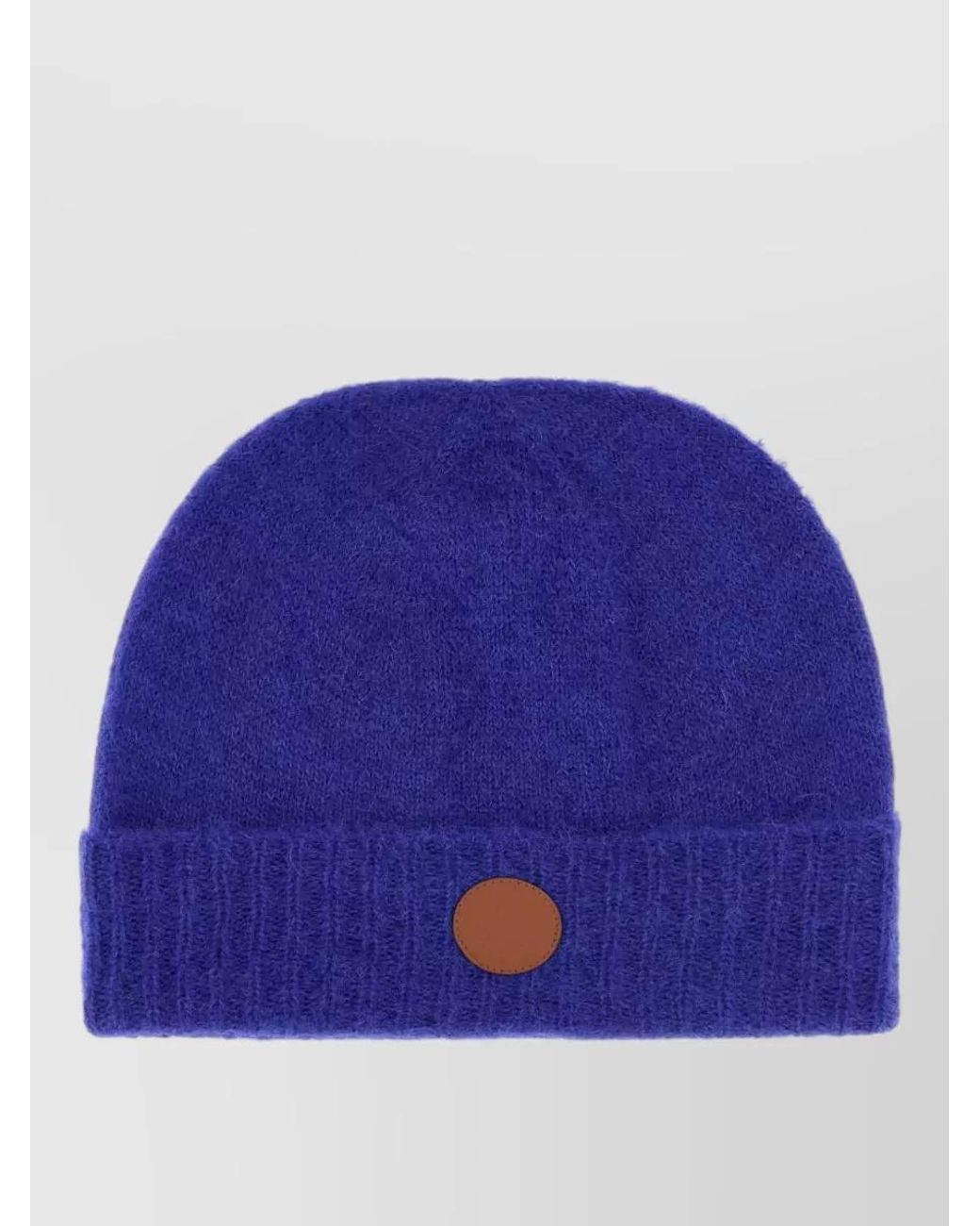 Vivienne Westwood Blue Fluffy Beanie Hat
