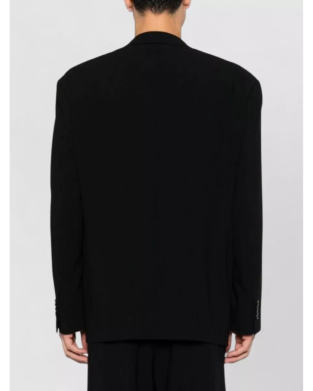 Giorgio Armani Black Virgin Wool Suit for men