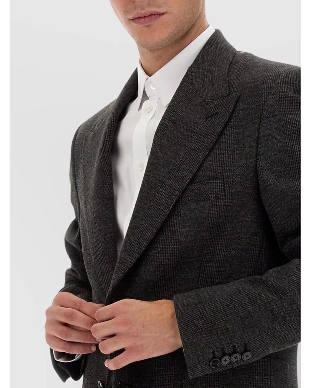 Dolce & Gabbana Black Single-Breasted Blazer for men