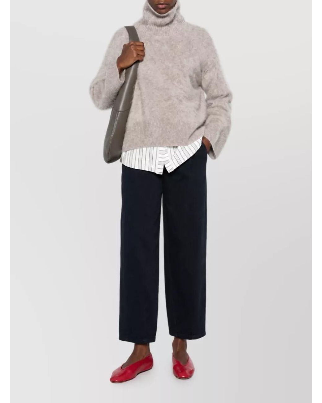 Via Masini 80 White Straight-Leg Jeans