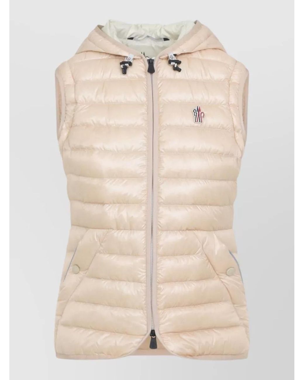 Moncler Natural Down Quilted Hooded Parka Coat