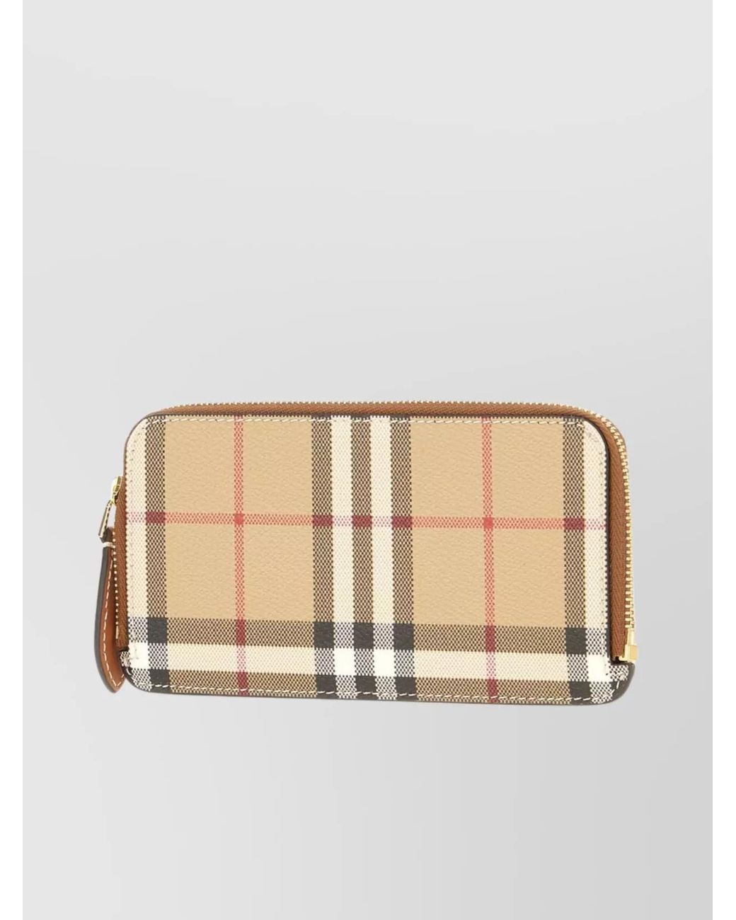 Burberry Natural Checkered Pattern Wallets And Cardholders