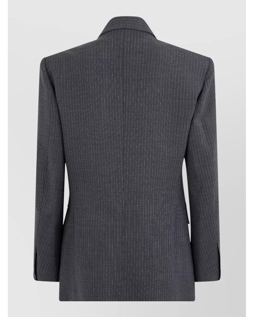 Coperni Blue Pinstriped Double-Breasted Blazer