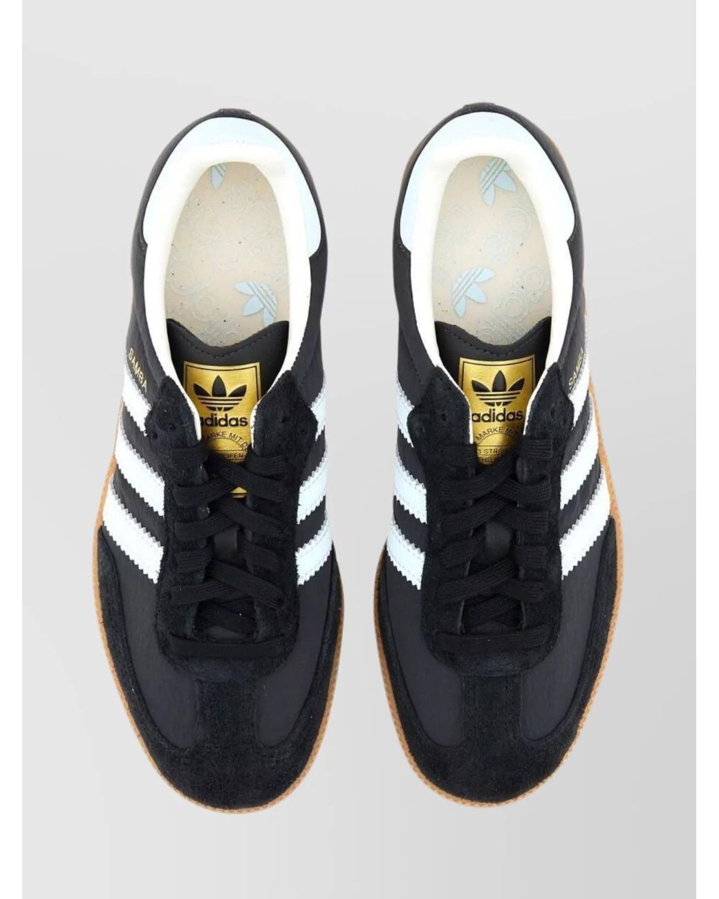 Adidas Originals Black Leather Low-Top Sneakers