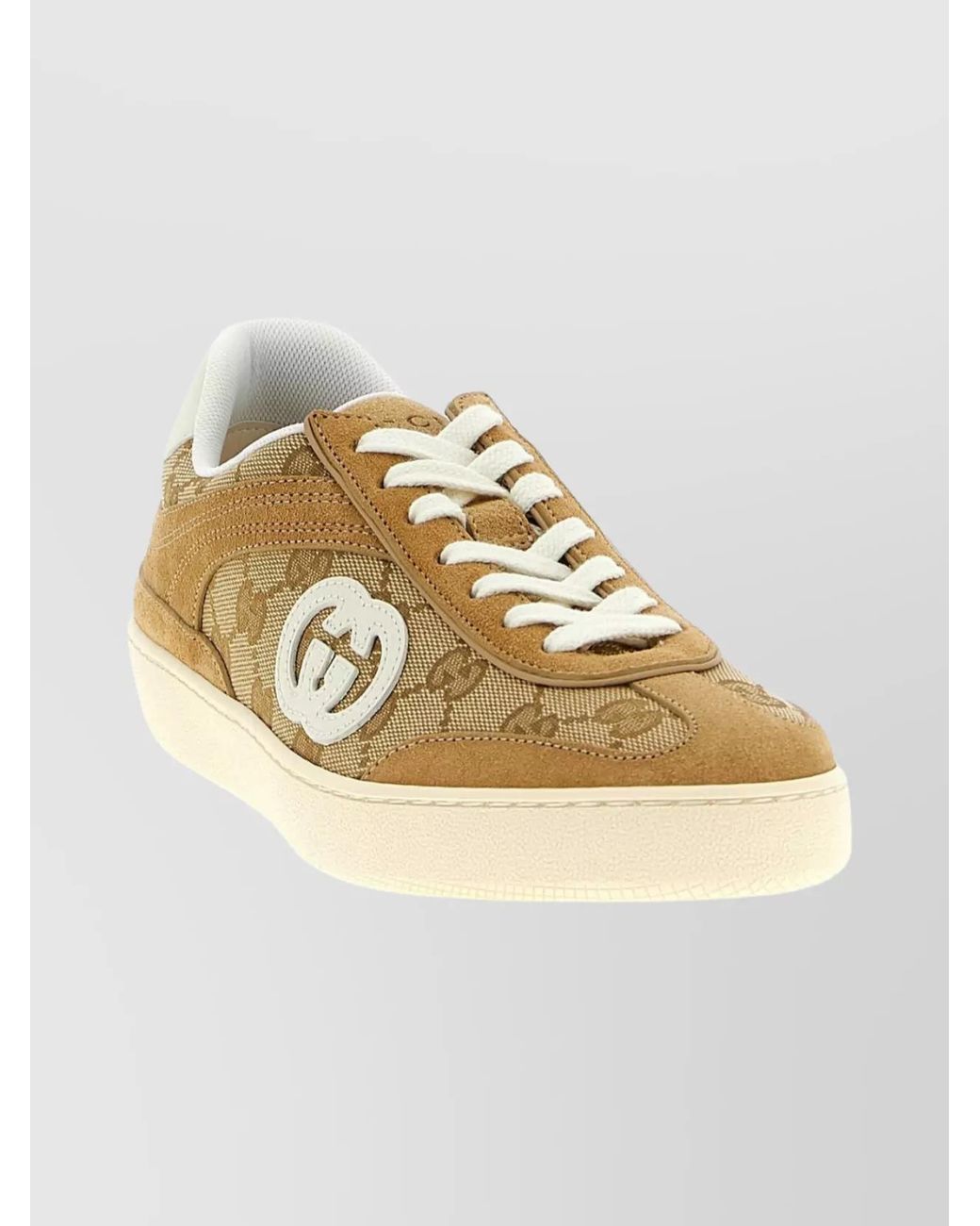 Gucci Multicolor Gg Fabric And Suede G75 Sneakers