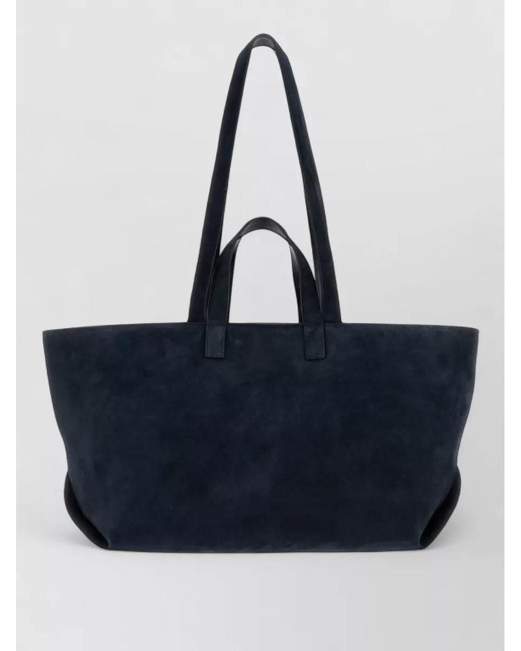 A.P.C. Blue Drummer Suede Leather Tote Bag