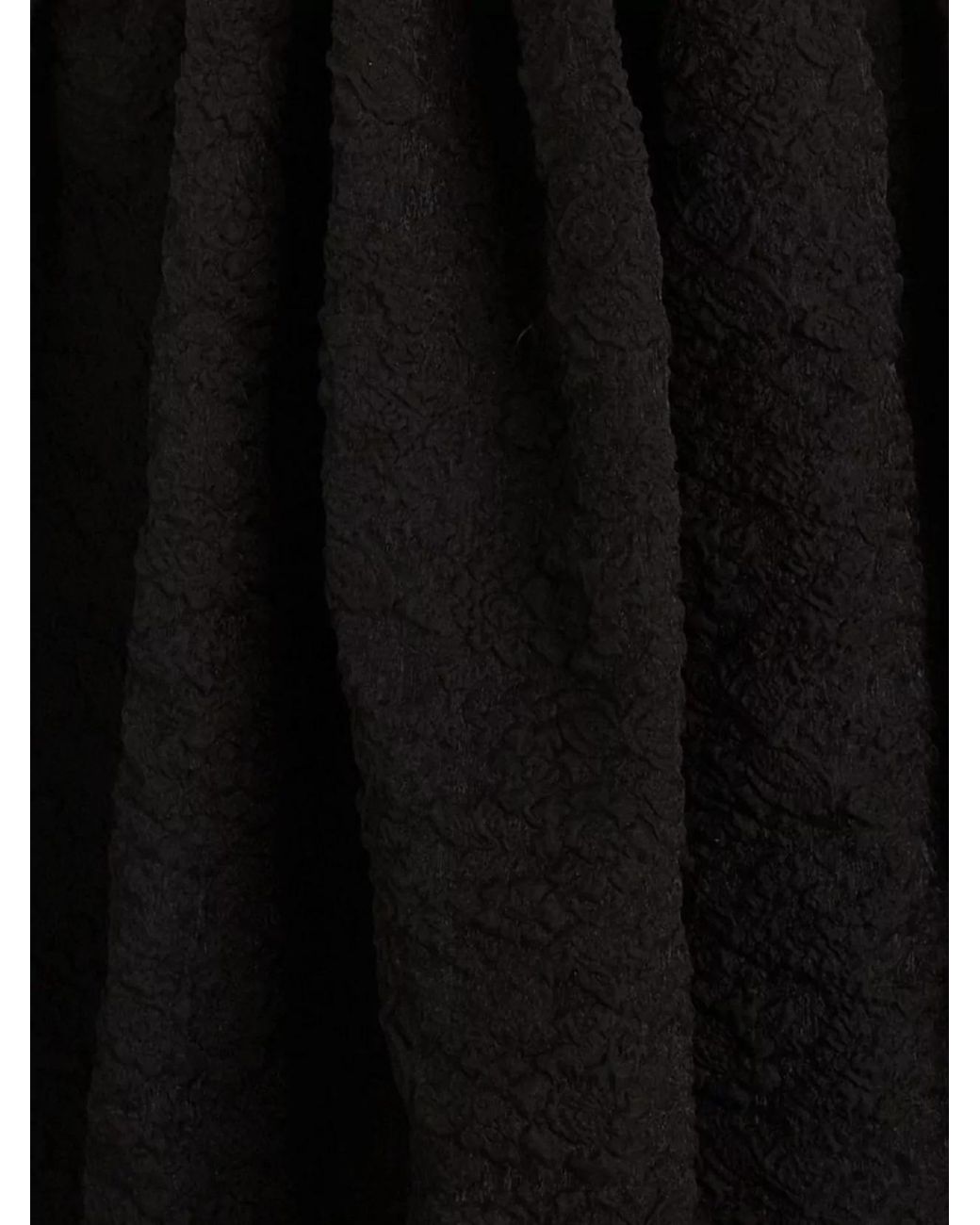 Erdem Black Organza V-Neck Sleeveless Midi Dress