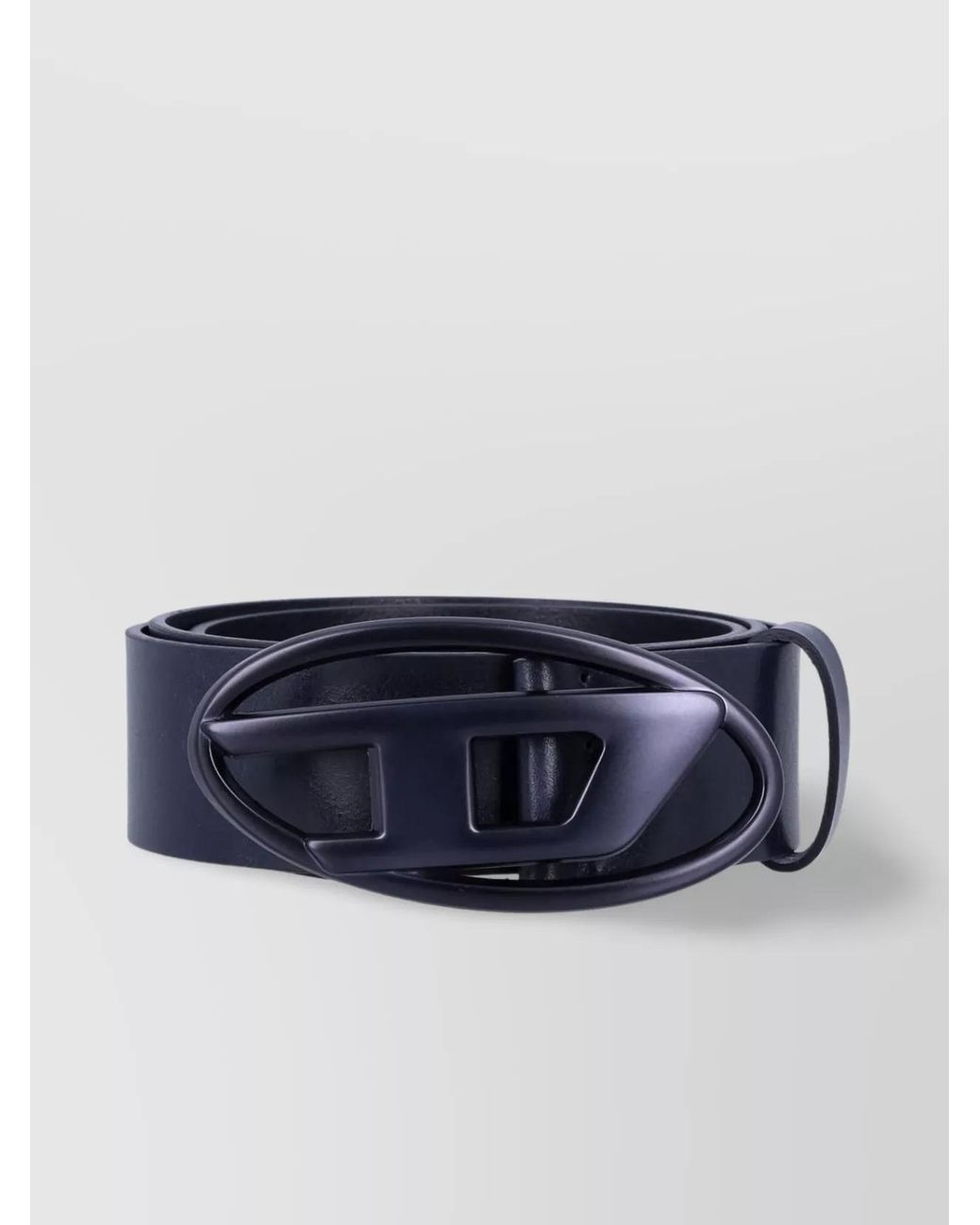 DIESEL Blue Leather Belt for men