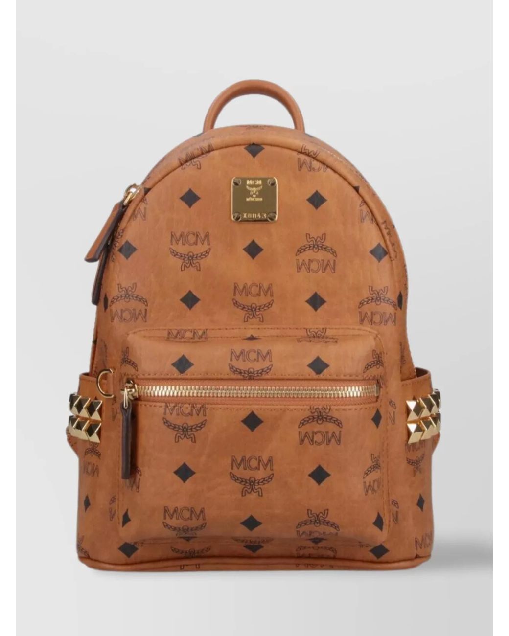 MCM Brown Printed Mini Backpack for men