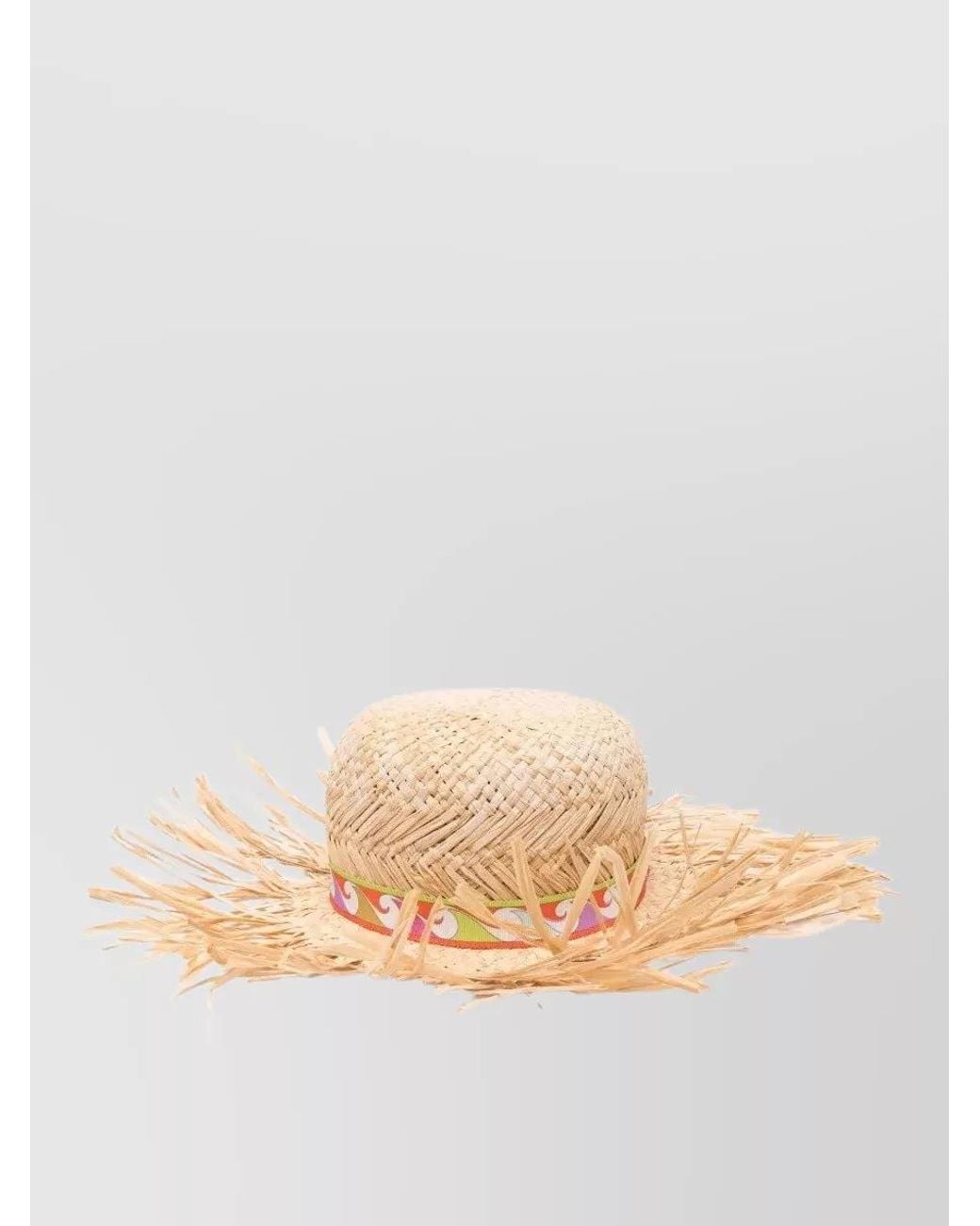 Emilio Pucci Natural Straw Sun Hat
