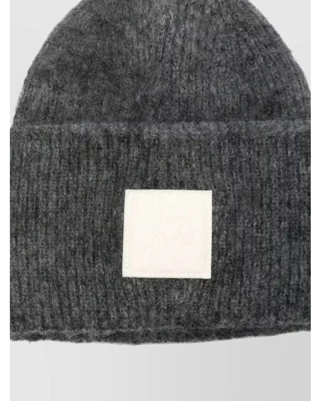 AMI Gray Mohair Beanie