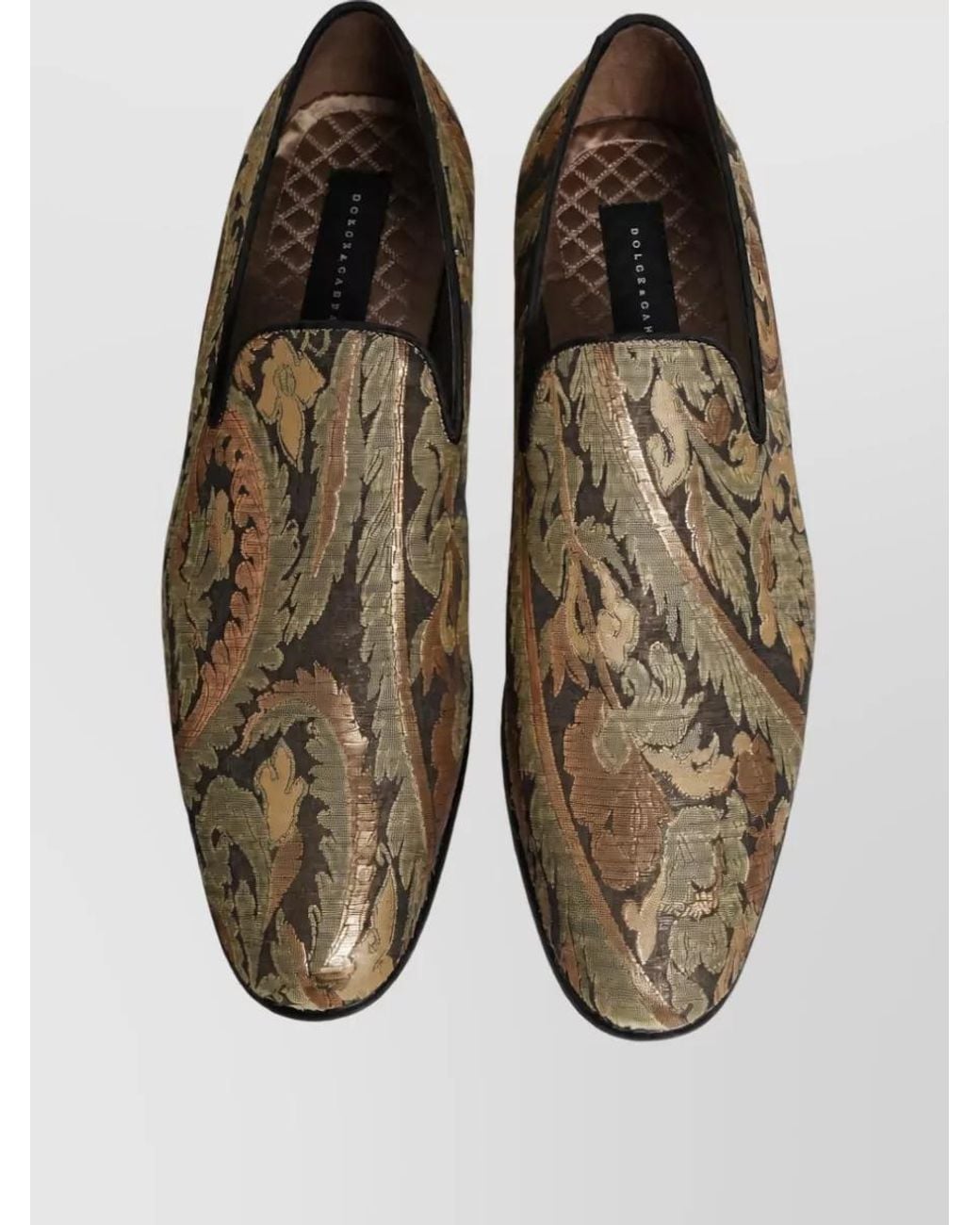 Dolce & Gabbana Multicolor Leather Slip-On Monk Shoes for men