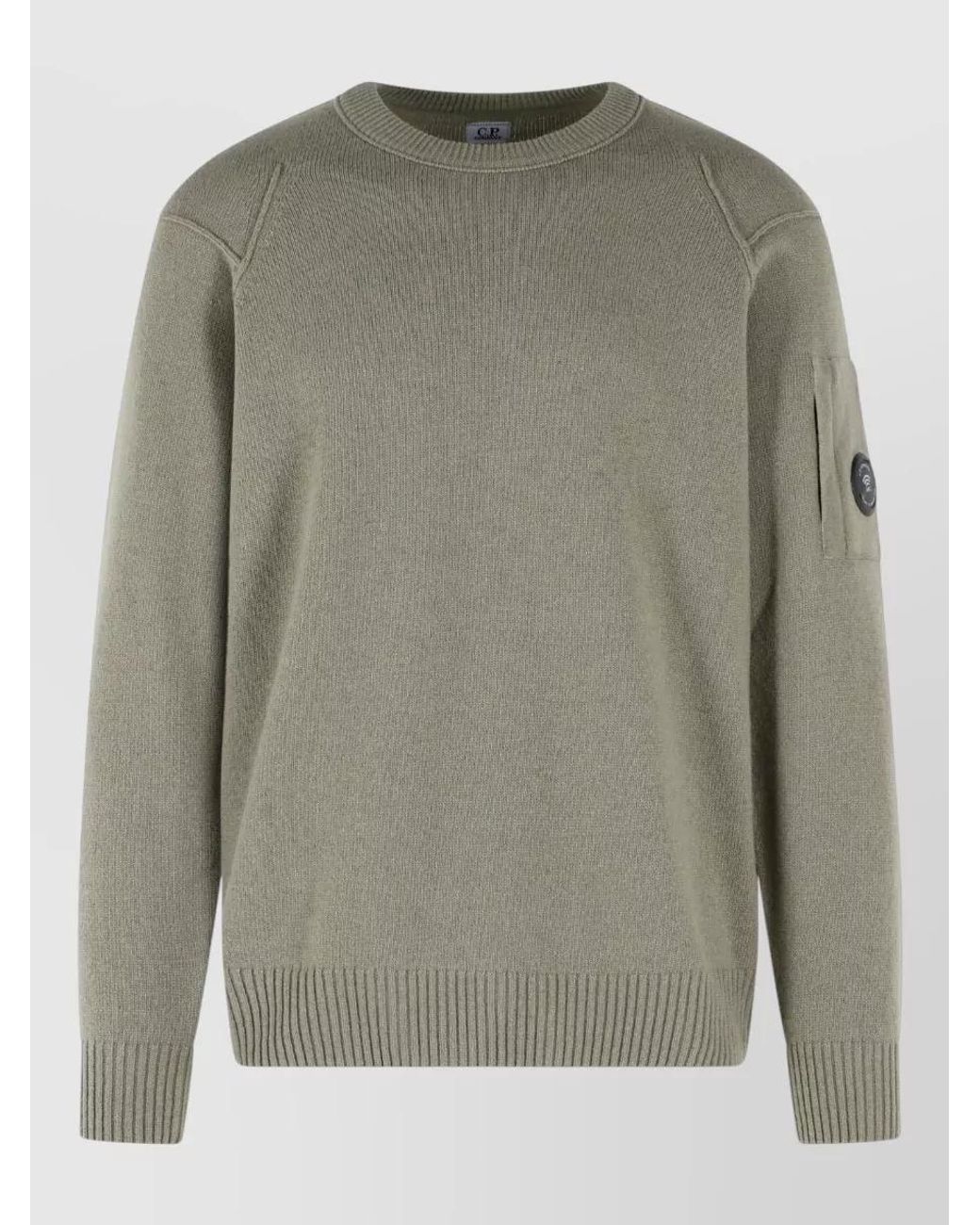 C P Company Gray Wool Sweater for men