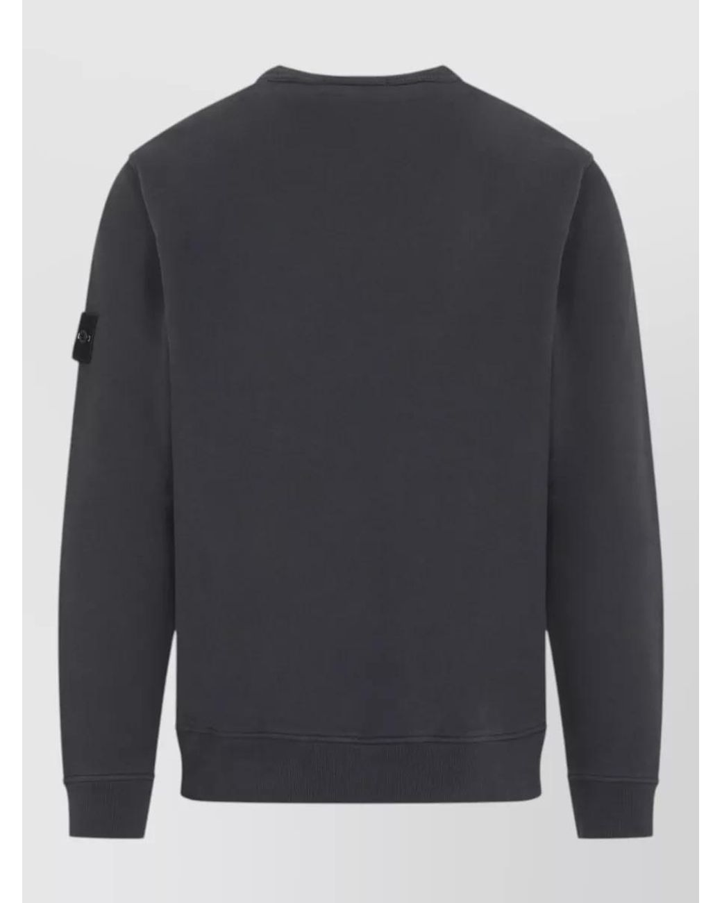 Stone Island Gray Cotton Regular-Fit Crewneck Sweatshirt for men