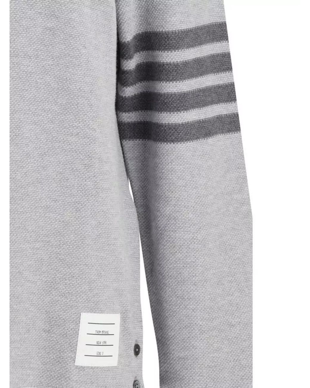 Thom Browne Gray Cotton Polo Shirt for men
