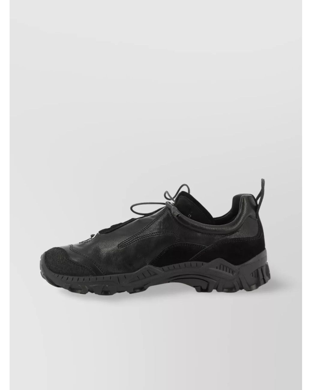 Our Legacy Black Leather Low-Top Sneakers for men