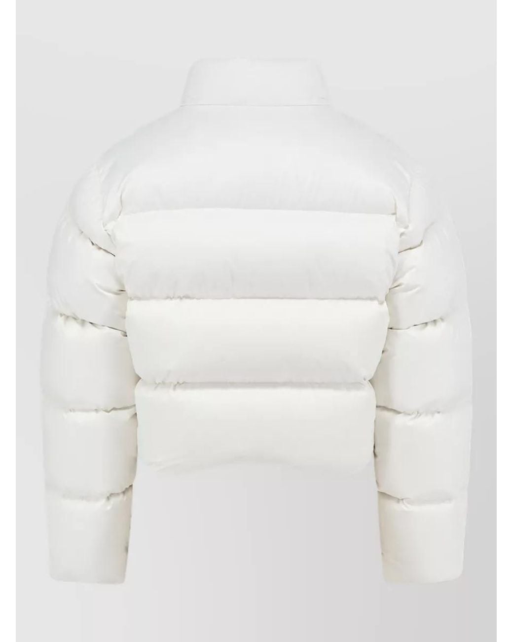 Gucci Natural Cropped Down Bomber Jacket