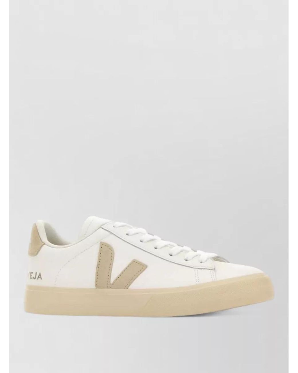 Veja Natural Leather Low-Top Sneakers