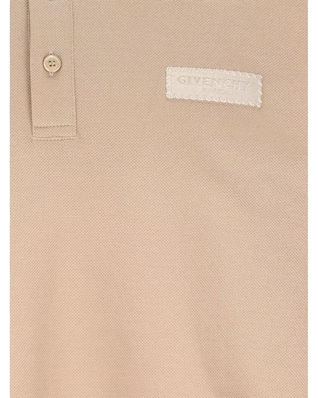 Givenchy Natural Cotton Polo Shirt for men