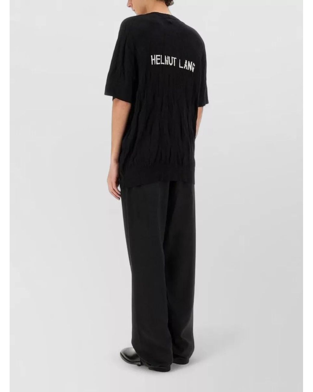 Helmut Lang Black Crushed Shirt for men