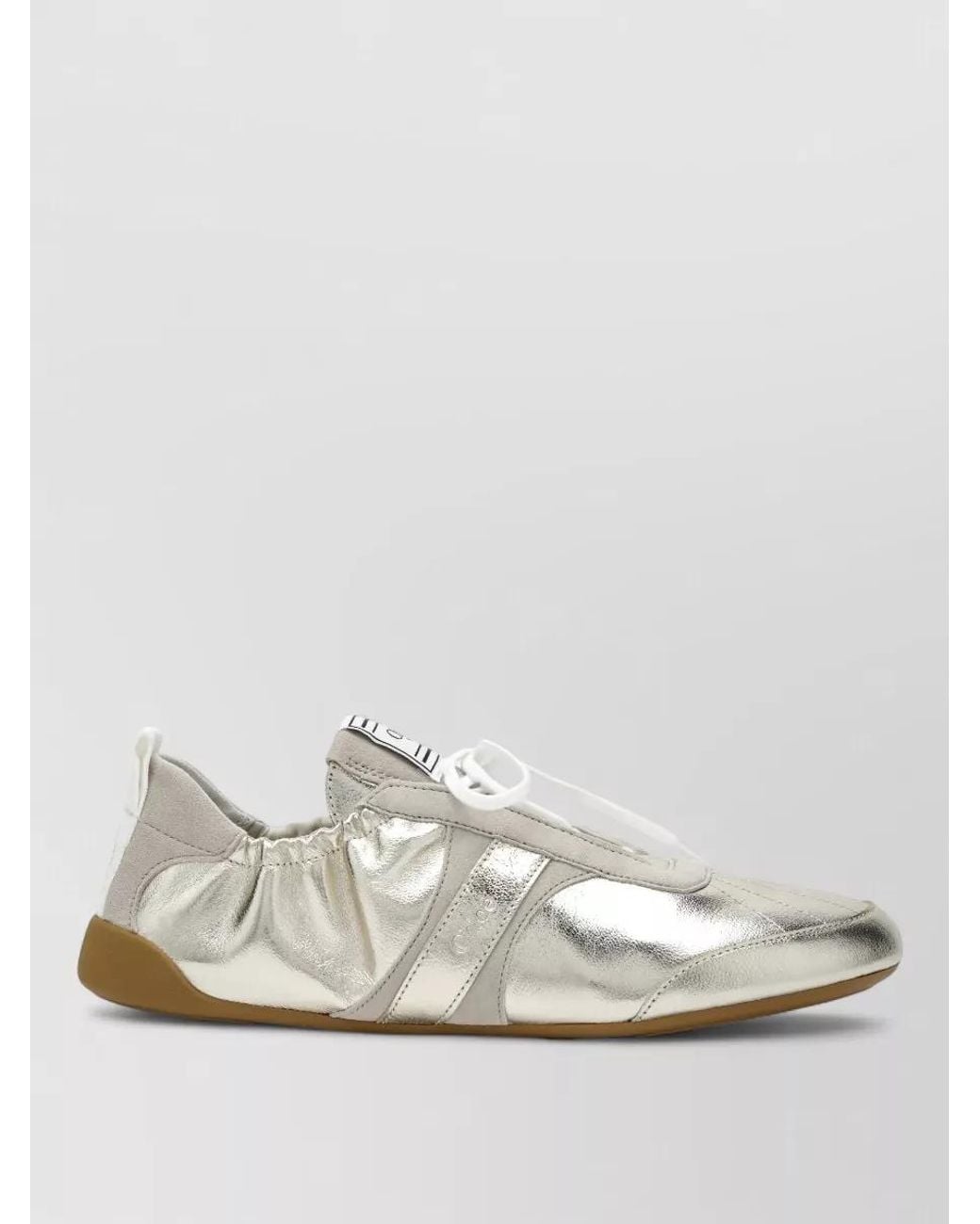Chloé White Leather Slip-On Sneakers