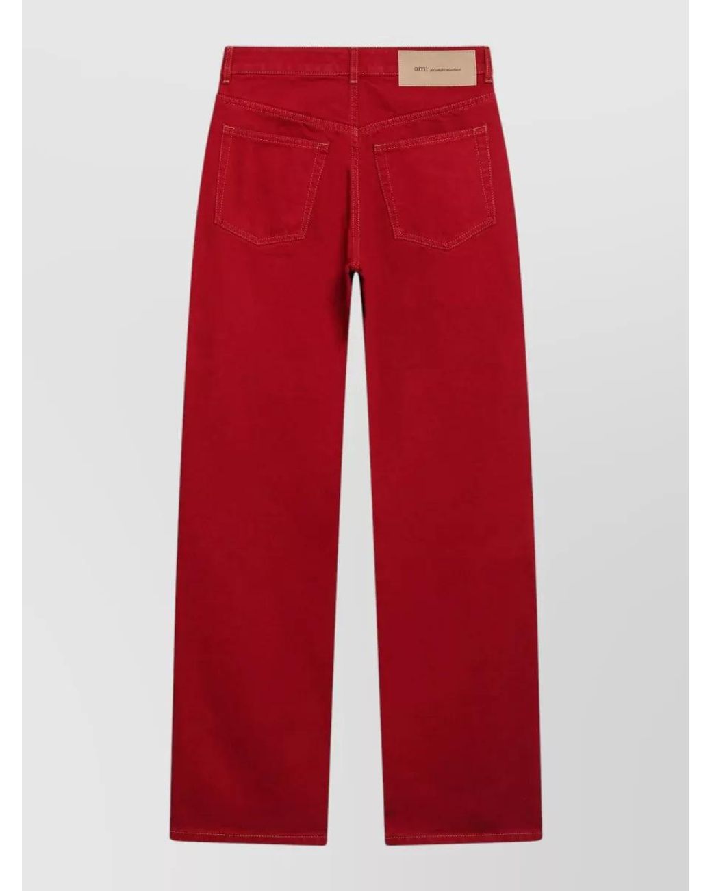 AMI Red Denim Jeans