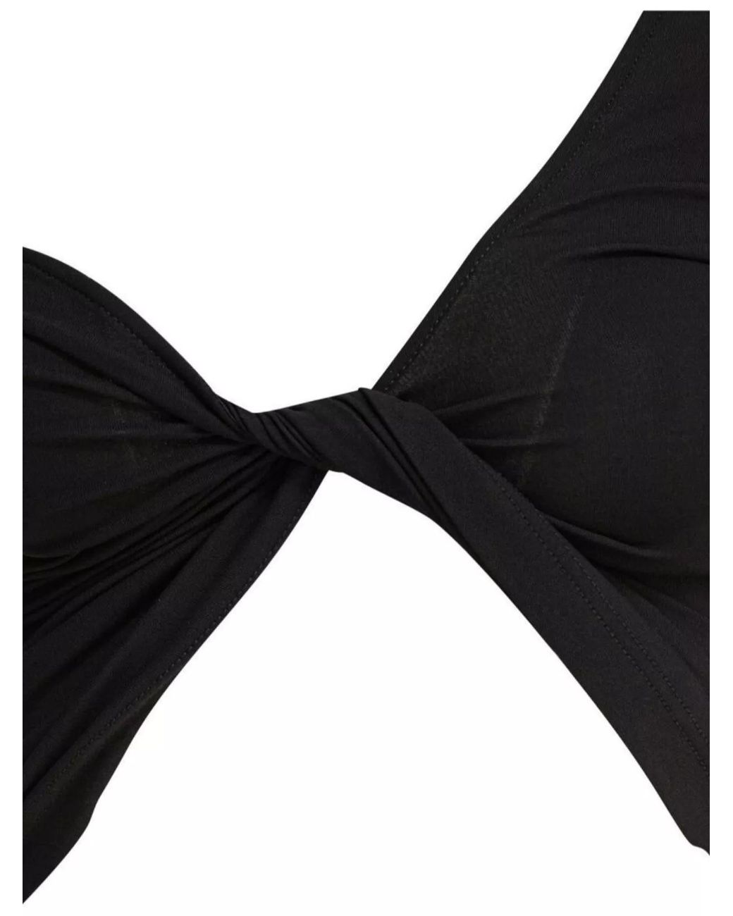 Courreges Black One-Shoulder Crop Top