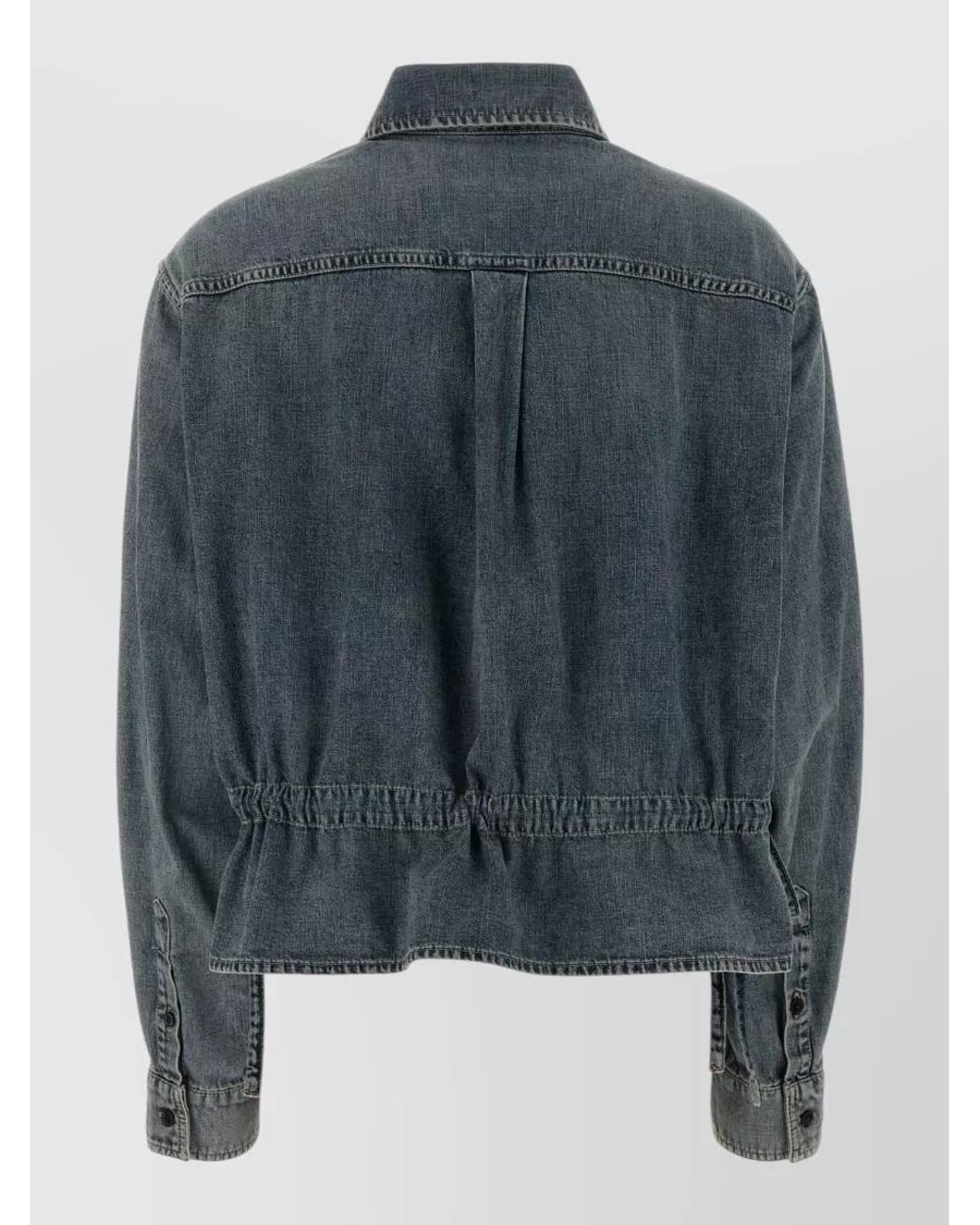 McQueen Blue Denim Shirt Jacket for men