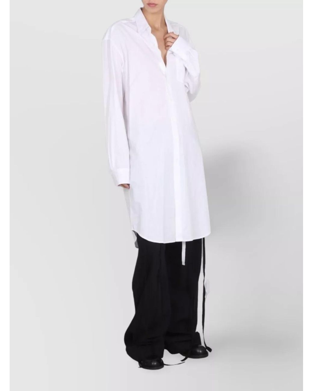 Ann Demeulemeester White Cotton Shirt