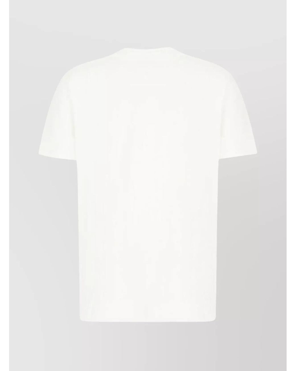 Jil Sander White Cotton Ribbed Crew-Neck Oversized T-Shirt for men