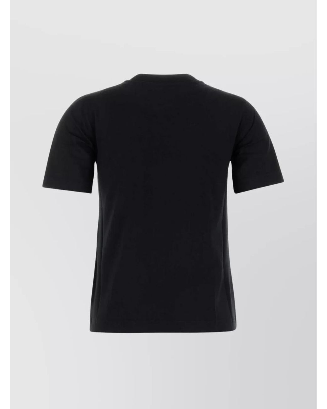 Burberry Black Cotton Ribbed Slim-Fit Short-Sleeve T-Shirt