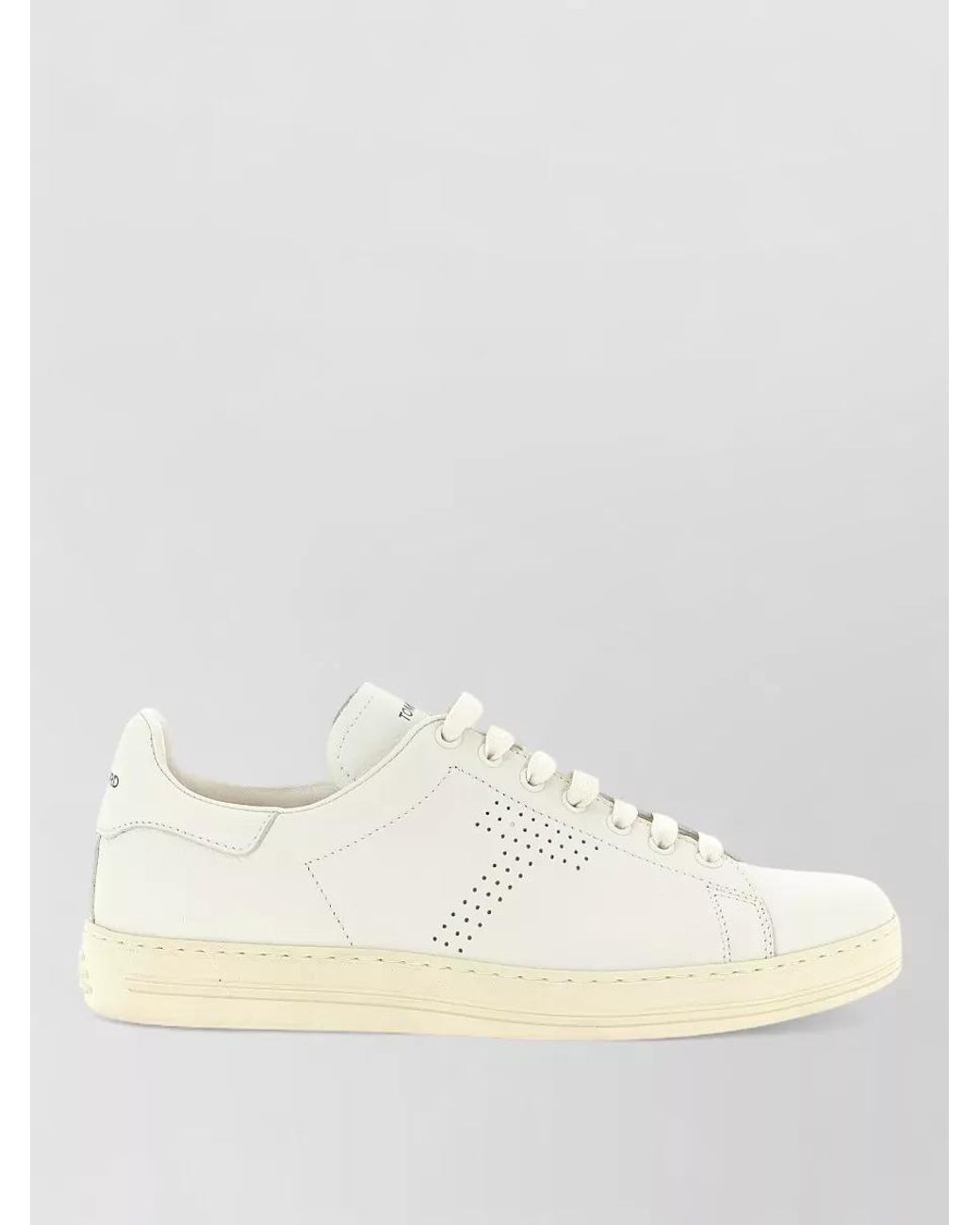 Tom Ford Natural Leather Low-Top Sneakers for men