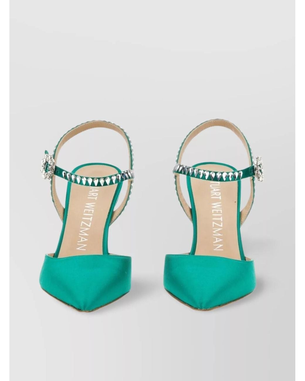 Stuart Weitzman Blue Ankle-Strap Pumps