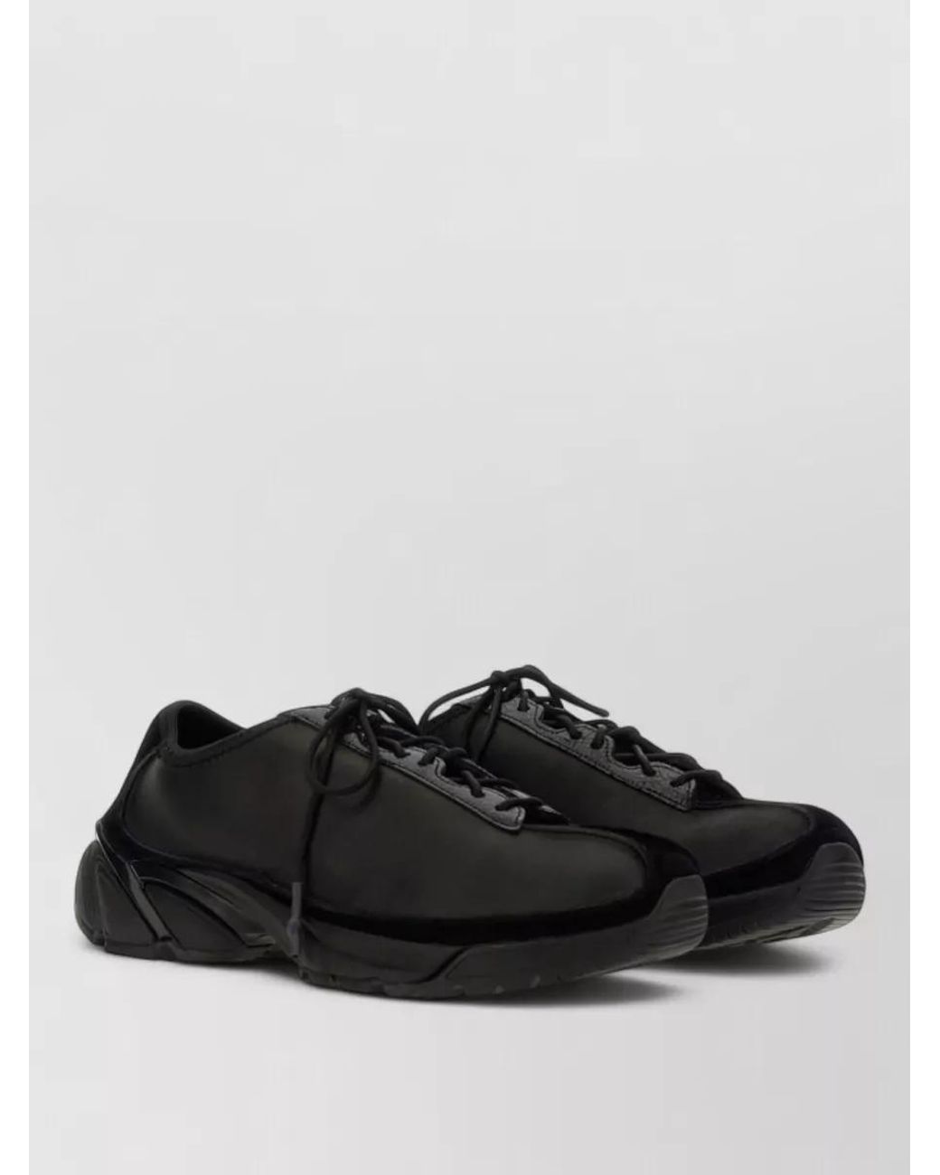 Our Legacy Black Leather Low-Top Sneakers