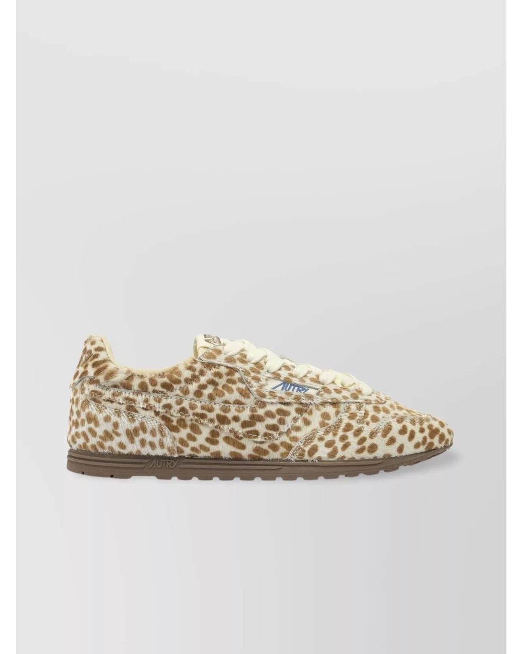 Autry Metallic Leather Printed Low-Top Sneakers