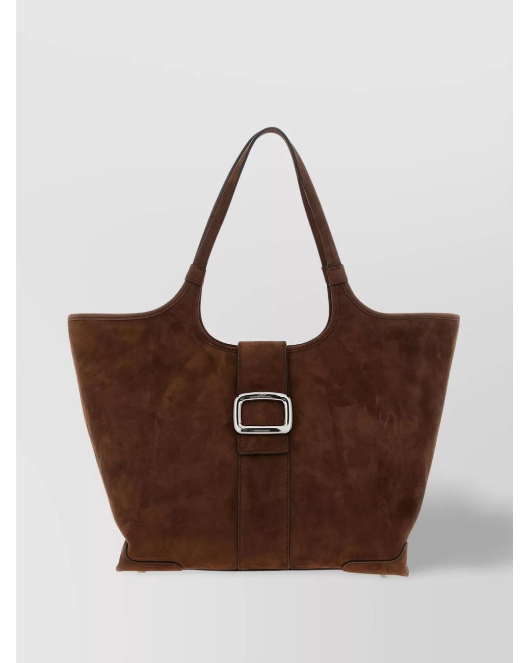 Roger Vivier Brown Leather Tote Bag